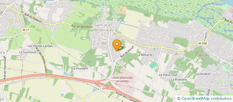 localisation de l'entreprise BOIZIMMO  SAINT-JEAN-DE-BOISEAU