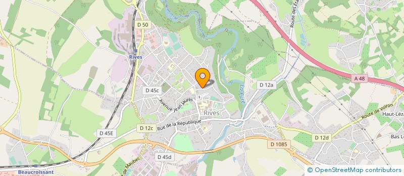 localisation de l'entreprise BOIZOT ELECTRICITE  RIVES