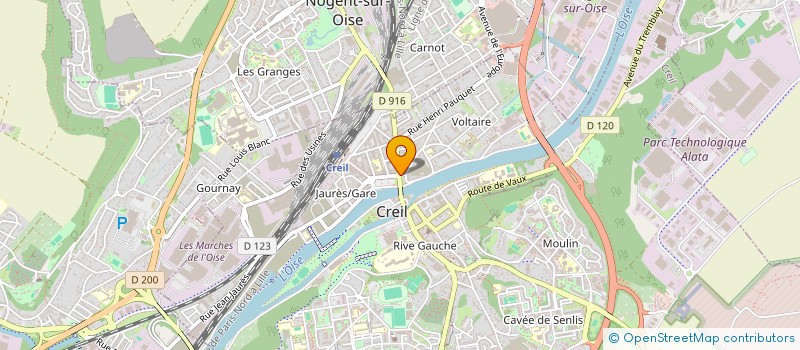 localisation de l'entreprise BOIZOT JULIE à CREIL