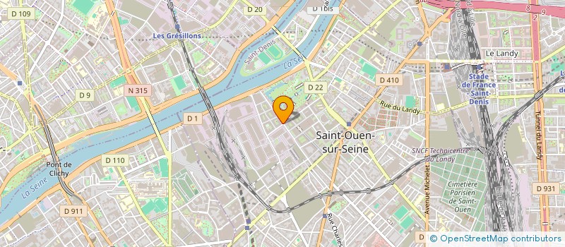 localisation de l'entreprise BOJA à SAINT-OUEN-SUR-SEINE