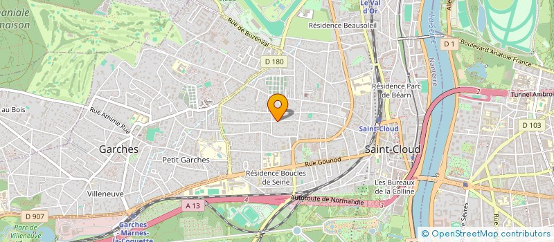 localisation de l'entreprise BOJAC à SAINT-CLOUD
