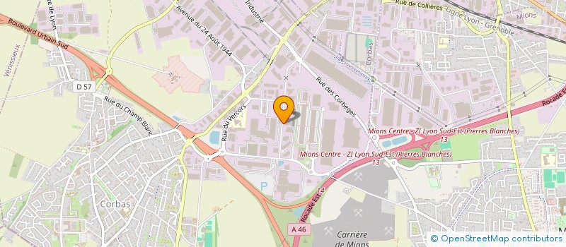 localisation de l'entreprise BOJIN à CORBAS