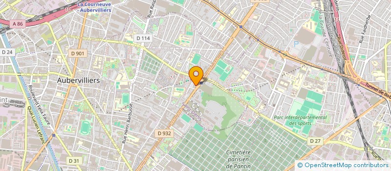 localisation de l'entreprise BOKE SERVICE  AUBERVILLIERS