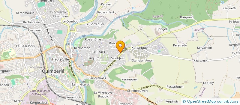 localisation de l'entreprise BOL D'AIR  QUIMPERLE