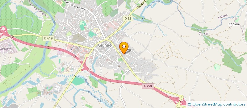 localisation de l'entreprise BOL D'AIR GIGNACOIS  GIGNAC