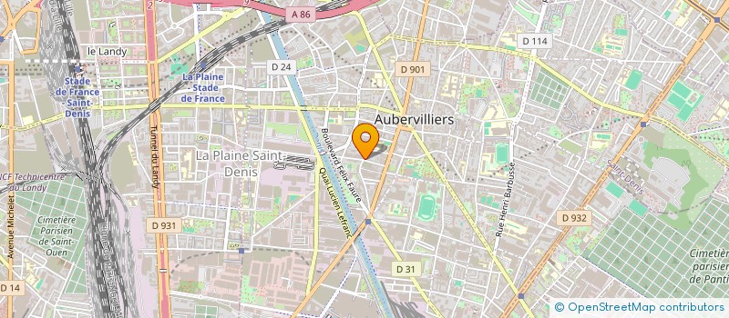 localisation de l'entreprise BOLAKISA à AUBERVILLIERS