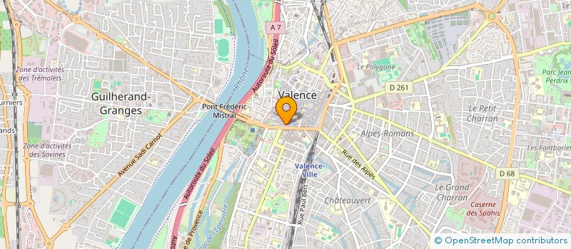 localisation de l'entreprise BOLAPARTE à VALENCE