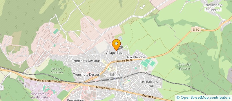 localisation de l'entreprise BOLARD VINCENT à VALDAHON