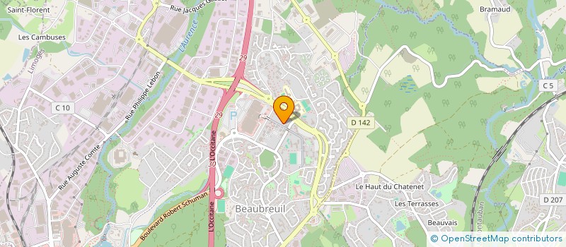 localisation de l'entreprise BOLAT à LIMOGES