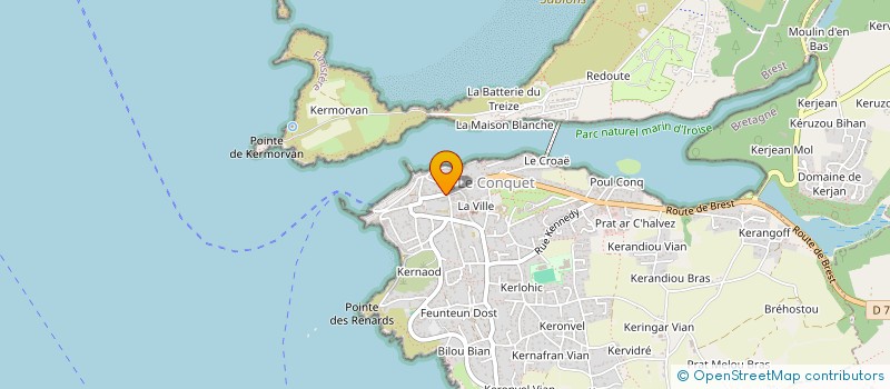 localisation de l'entreprise BOLDMOVE PARTNERS  LE CONQUET