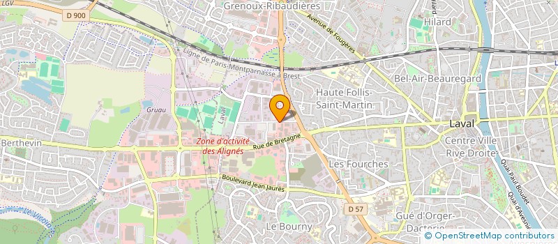 localisation de l'entreprise BOLDOO AUTOMOBILES à LAVAL
