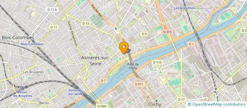 localisation de l'entreprise BOLDTONE  ASNIERES-SUR-SEINE