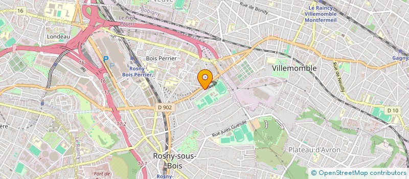 localisation de l'entreprise BOLDY RH à ROSNY-SOUS-BOIS