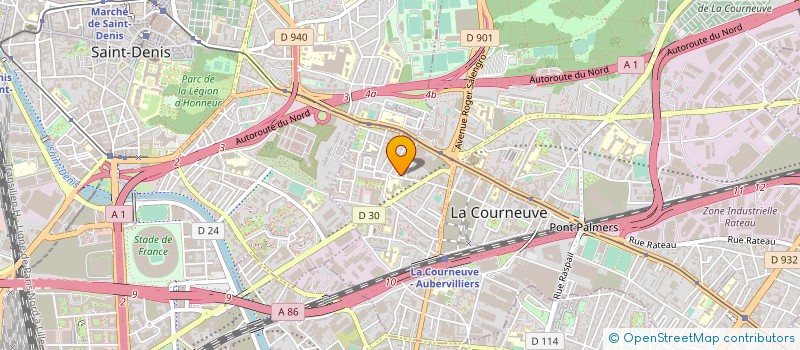 localisation de l'entreprise BOLEO PROPRETE à LA COURNEUVE