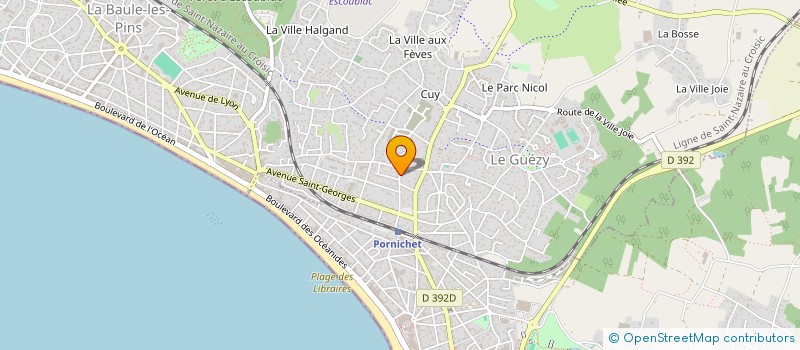 localisation de l'entreprise BOLER-O - ASSOCIATION CULTURELLE ET ARTISTIQUE  LA BAULE-ESCOUBLAC