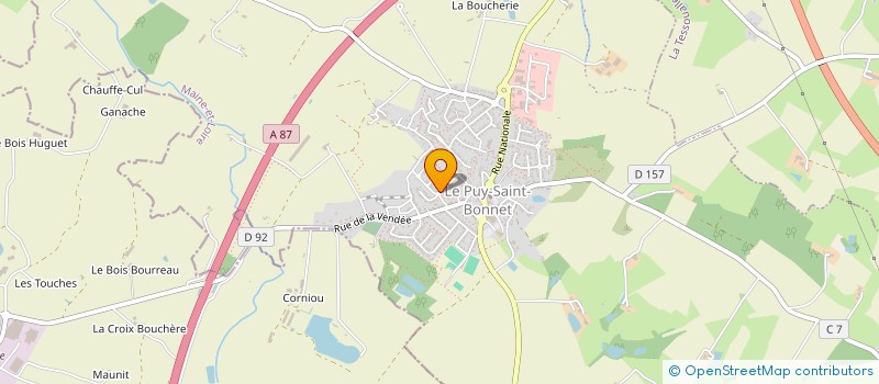 localisation de l'entreprise BOLEZO à CHOLET