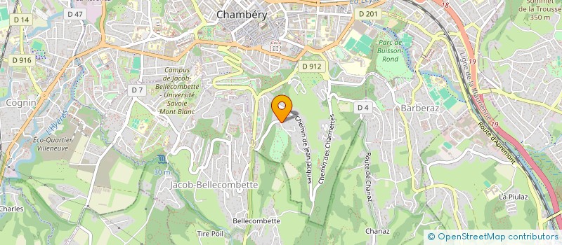 localisation de l'entreprise BOLIEU  CHAMBERY