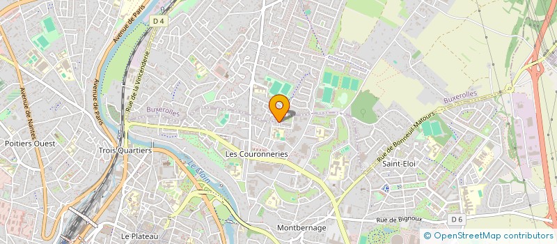 localisation de l'entreprise BOLINGO à POITIERS