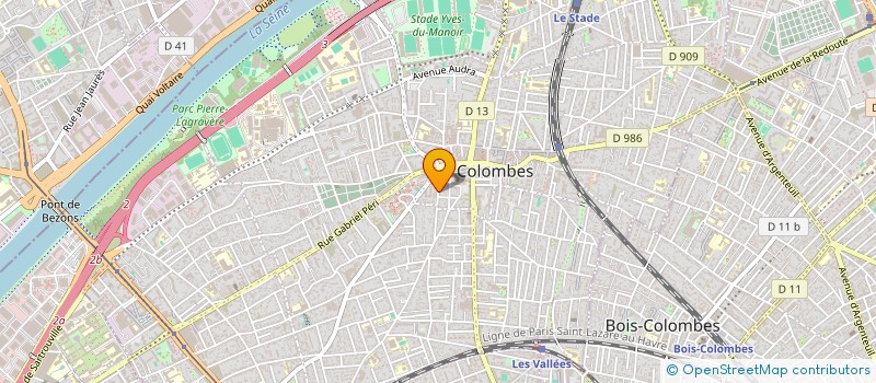 localisation de l'entreprise BOLINGO à COLOMBES