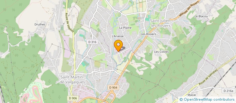 localisation de l'entreprise BOLIVAR  SAINT-JULIEN-LES-ROSIERS