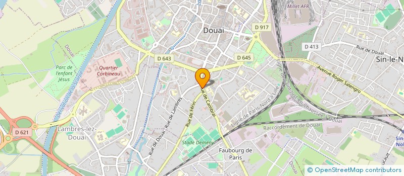 localisation de l'entreprise BOLLAERT CR3  DOUAI