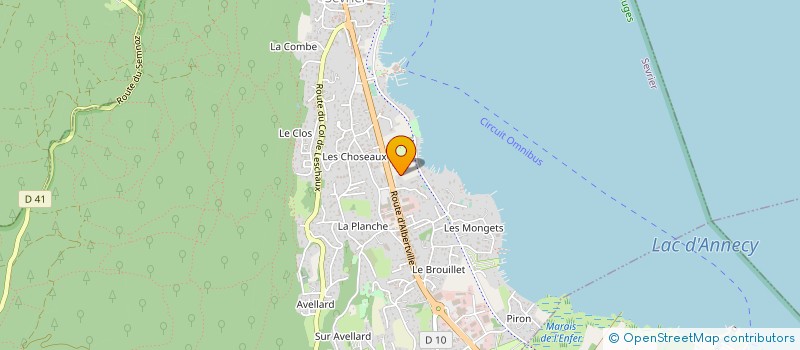 localisation de l'entreprise BOLLARD  SEVRIER