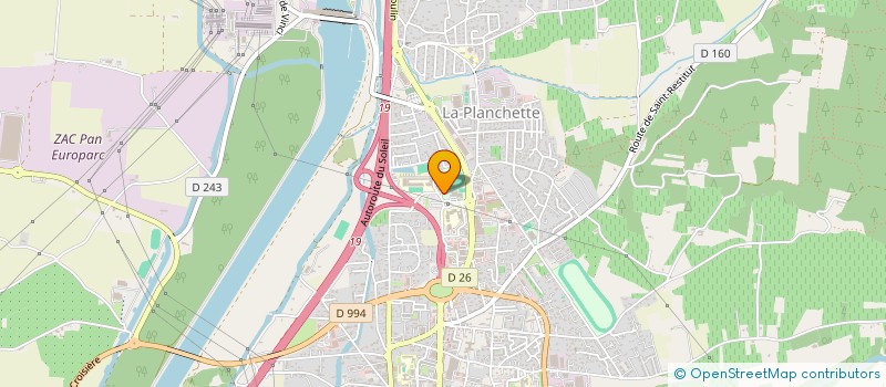 localisation de l'entreprise BOLLENE ATHLETIQUE CLUB à BOLLENE