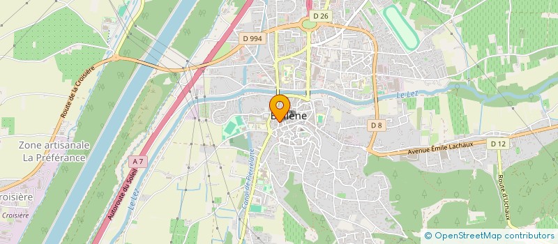 localisation de l'entreprise BOLLENE FOOT (BF) à BOLLENE