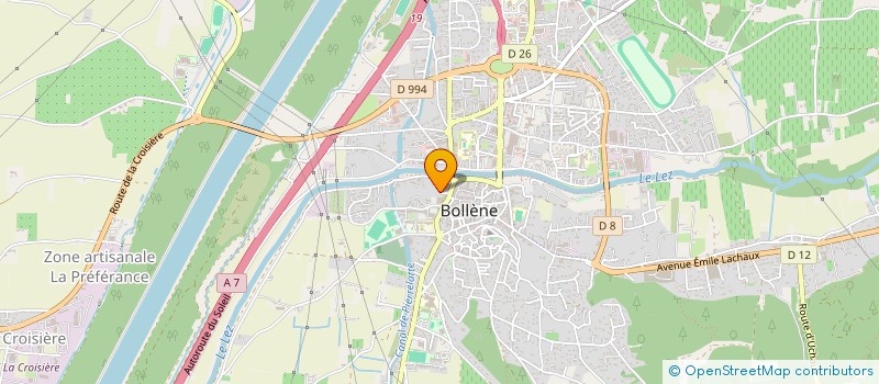 localisation de l'entreprise BOLLENE RUGBY CLUB à BOLLENE
