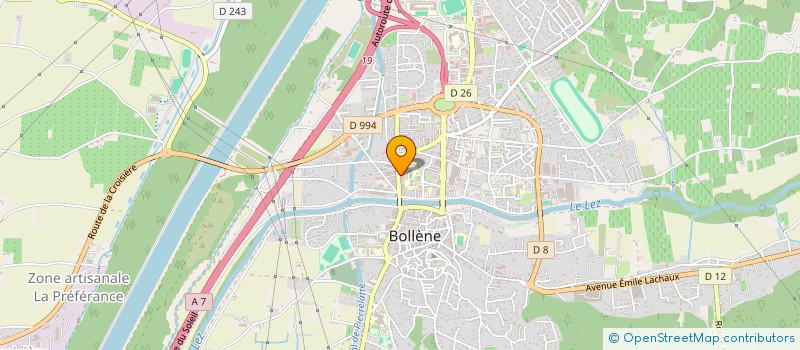 localisation de l'entreprise BOLLENE SPORT AUTO  BOLLENE
