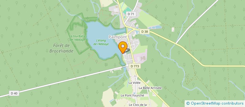 localisation de l'entreprise BOLLO  PAIMPONT