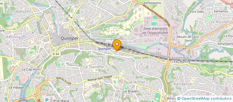 localisation de l'entreprise BOLLORE SA  QUIMPER