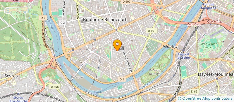 localisation de l'entreprise BOLLOT ETIENNE ET GERMAINE à BOULOGNE-BILLANCOURT