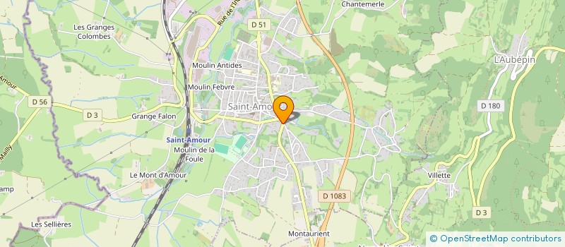 localisation de l'entreprise BOLOMIER ALEXIS  SAINT-AMOUR