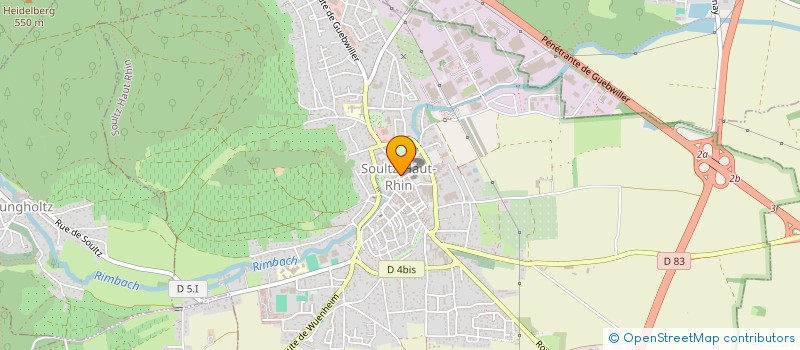 localisation de l'entreprise BOLORONUS à SOULTZ-HAUT-RHIN