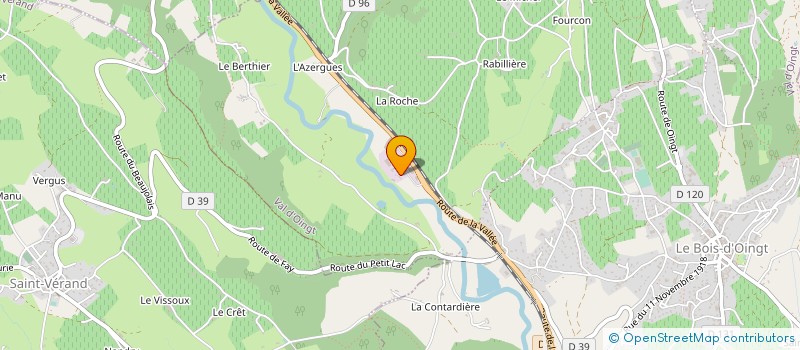 localisation de l'entreprise BOLVY ALAIN PLOMBERIE ET CHAUFFAGE à VAL D'OINGT
