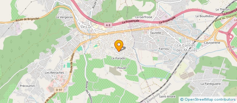 localisation de l'entreprise BOLZAN  LE LUC