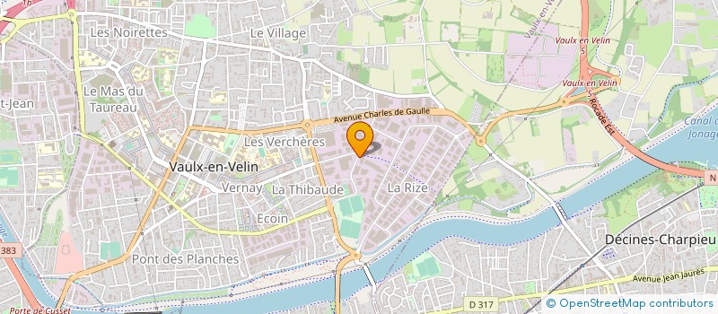 localisation de l'entreprise BOM DISTRIBUTION à VAULX-EN-VELIN