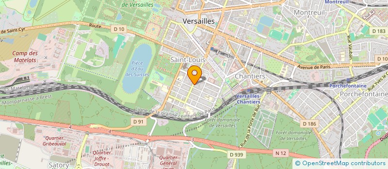 localisation de l'entreprise BOM FORMATION à VERSAILLES