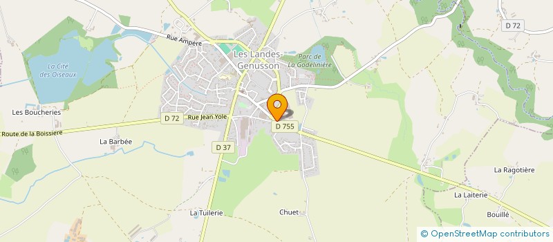 localisation de l'entreprise BOMA à LES LANDES-GENUSSON