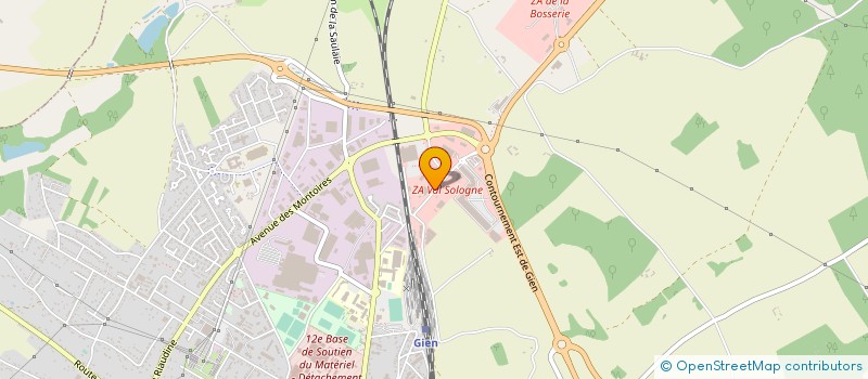 localisation de l'entreprise BOMA AXOTEL  GIEN