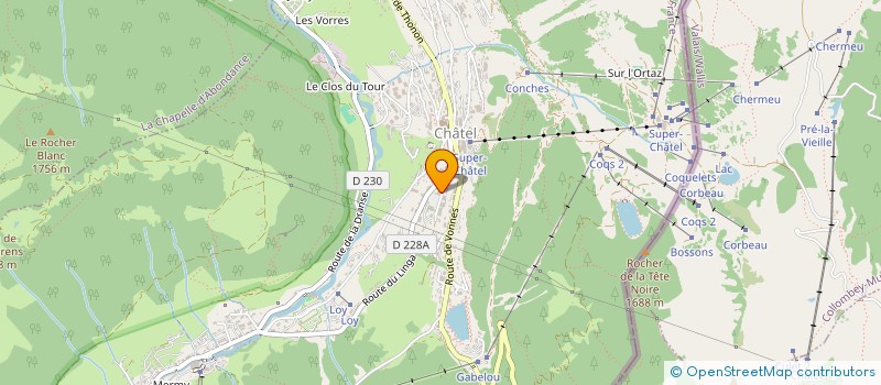 localisation de l'entreprise BOMA HOLDING  CHATEL