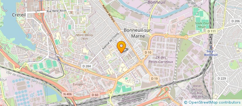 localisation de l'entreprise BOMA'PRESS à BONNEUIL-SUR-MARNE