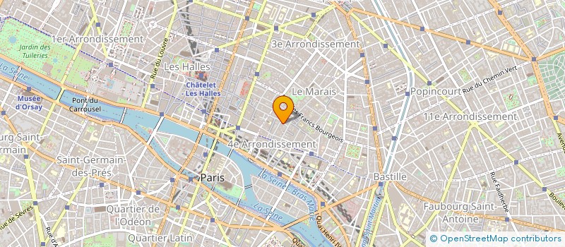 localisation de l'entreprise BOMARAIS à PARIS 04