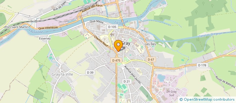 localisation de l'entreprise BOMATECH à GRAY