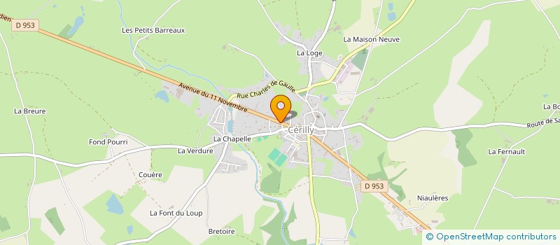 localisation de l'entreprise BOMATH  CERILLY