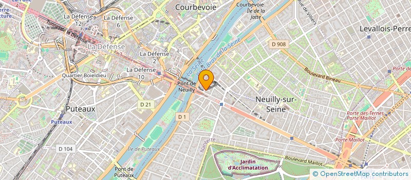 localisation de l'entreprise BOMAX à NEUILLY-SUR-SEINE