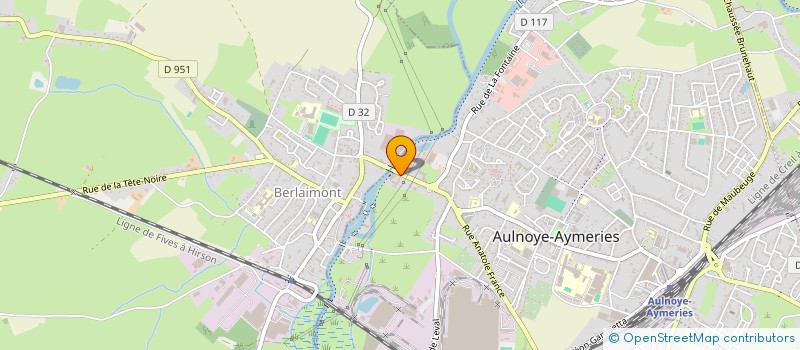 localisation de l'entreprise BOMBER  AULNOYE-AYMERIES