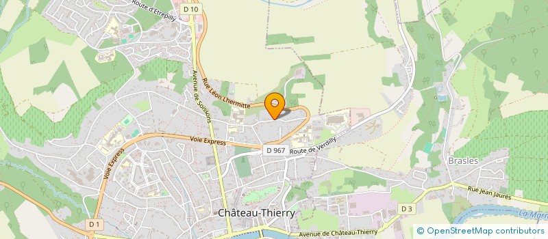 localisation de l'entreprise BOMBOS DO CASTEL à CHATEAU-THIERRY