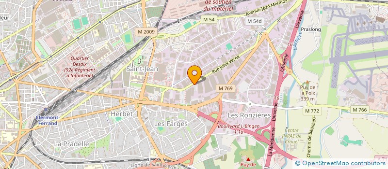 localisation de l'entreprise BOMCF  CLERMONT-FERRAND